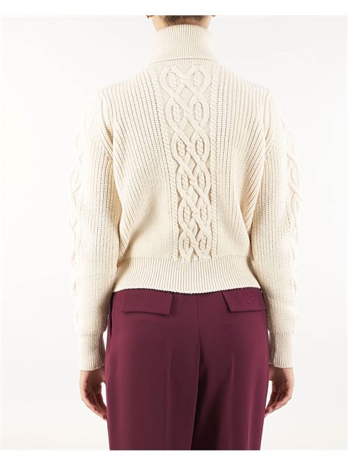 College-style wool turtleneck top Elisabetta Franchi ELISABETTA FRANCHI | Sweater | MK92M47E2CM8